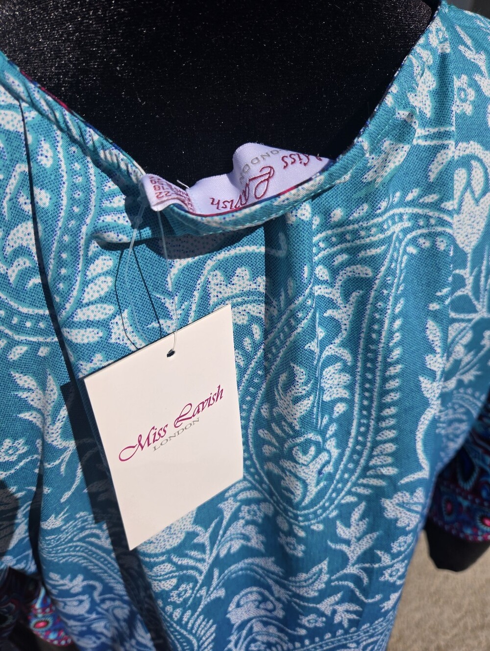 Kaftan Maxi Dress V Neck Swimsuit Coverup π NWT - Picture 8 of 13